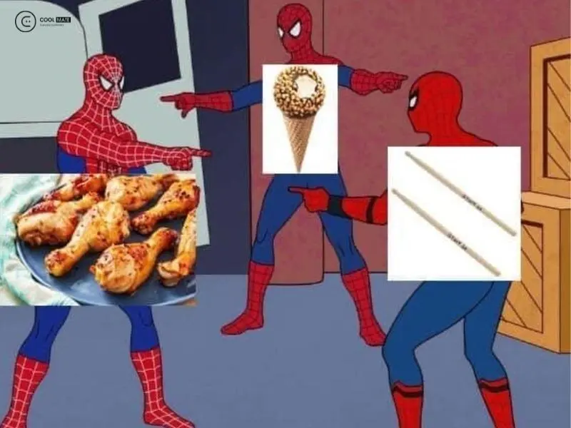 Meme spiderman mang lại tiếng cười từ những phản ứng bất ngờ và hài hước