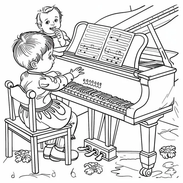 Bé yêu thỏa sức sáng tạo với tranh tô màu góc âm nhạc vui tươi. Bé yêu thỏa sức sáng tạo với tranh tô màu góc âm nhạc vui tươi.