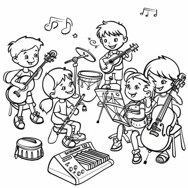 Tranh tô màu góc âm nhạc, lựa chọn hoàn hảo cho giờ chơi sáng tạo. Tranh tô màu góc âm nhạc, lựa chọn hoàn hảo cho giờ chơi sáng tạo.