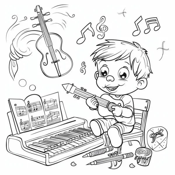 Học và chơi cùng tranh tô màu góc âm nhạc đầy màu sắc. Học và chơi cùng tranh tô màu góc âm nhạc đầy màu sắc.