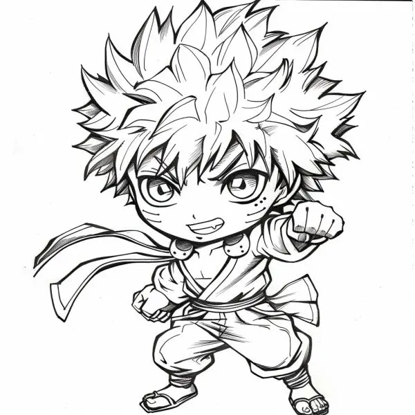 Tranh tô màu Gojo – món quà tuyệt vời dành cho bé yêu thích anime.