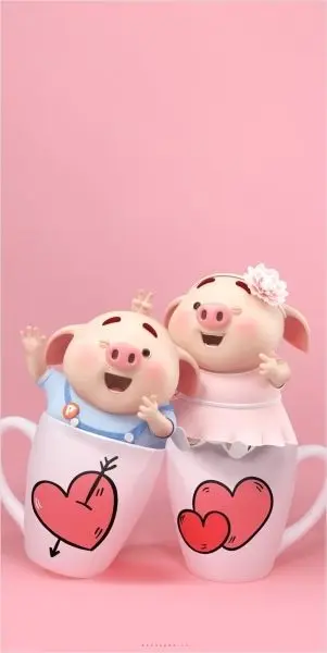 Hình nền Zalo đáng yêu với tình yêu giữa các con vật