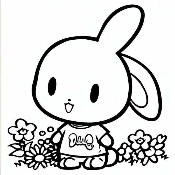 Mẫu tranh tô màu Pochacco cực đẹp giúp bé giải trí sáng tạo