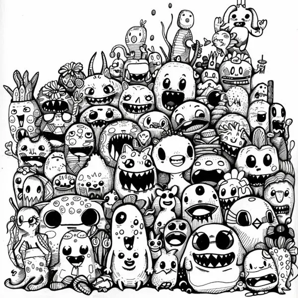 Tranh tô màu doodle độc đáo, tải ngay để bé yêu thỏa sức sáng tạo! Tranh tô màu doodle độc đáo, tải ngay để bé yêu thỏa sức sáng tạo!