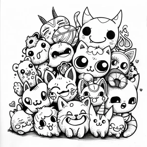 Tranh tô màu doodle đầy cảm hứng, kích thích sự sáng tạo của trẻ. Tranh tô màu doodle đầy cảm hứng, kích thích sự sáng tạo của trẻ.