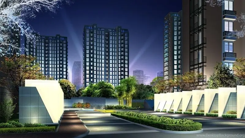 Phong cảnh đô thị hiện đại với bầu không khí năng động và tươi mới.