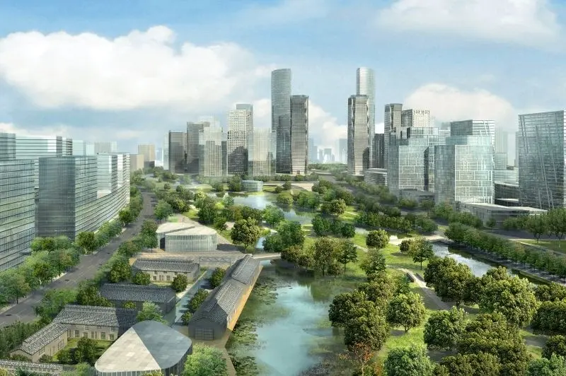 Chiêm ngưỡng phong cảnh đô thị hiện đại với những tòa nhà chọc trời ấn tượng.