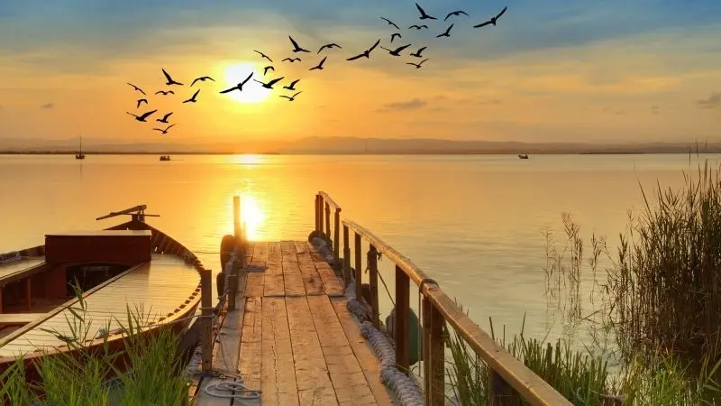 Bến thuyền sương mờ vào buổi sáng sớm là nơi lý tưởng để thư giãn. Bến thuyền sương mờ vào buổi sáng sớm là nơi lý tưởng để thư giãn.