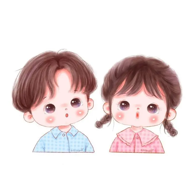 Ảnh Free Fire chibi cặp trong trang phục vui nhộn Ảnh Free Fire chibi cặp trong trang phục vui nhộn