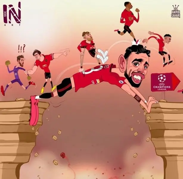 Ảnh chibi Manchester United đội bóng chụp ảnh tập thể