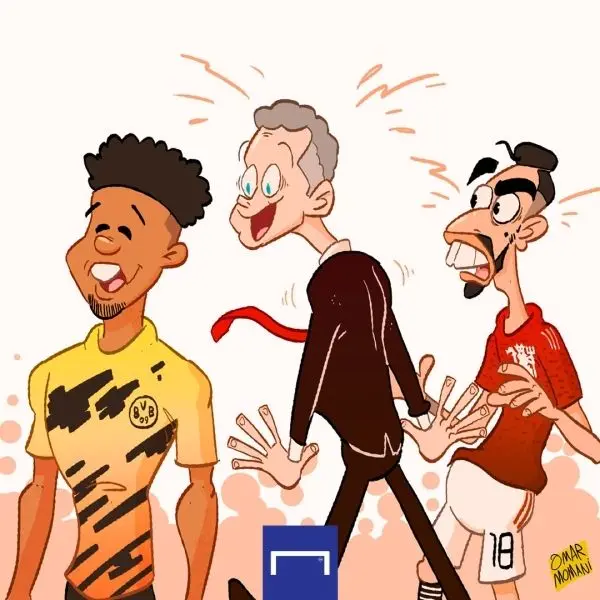 Ảnh chibi Manchester United cầu thủ giơ tay ăn mừng chiến thắng
