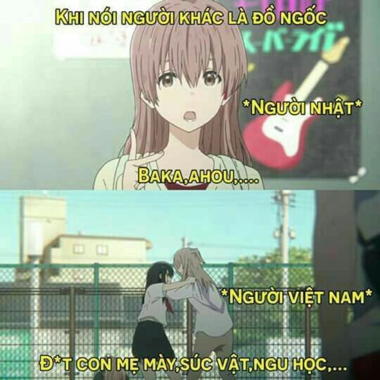 Meme anime hài hước trong từng biểu cảm