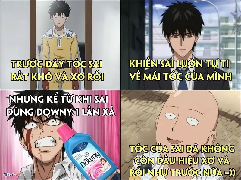 Meme anime hài hước cho các fan anime