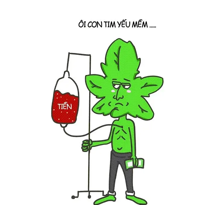 Meme hết tiền hài hước khi túi trống rỗng