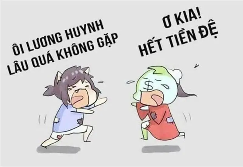 Meme hết tiền mang lại tiếng cười vui nhộn