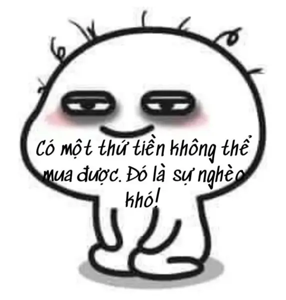 Meme hết tiền với ánh mắt bất lực