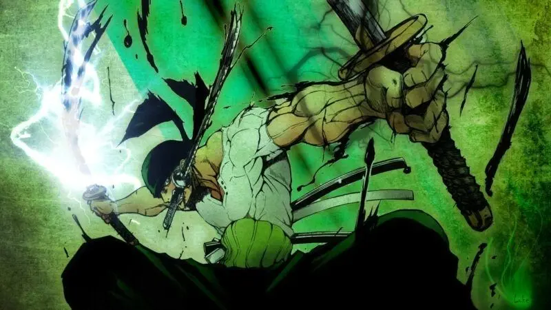 Hình nền Zoro phong cách kiếm sĩ cho máy tính Hình nền Zoro phong cách kiếm sĩ cho máy tính