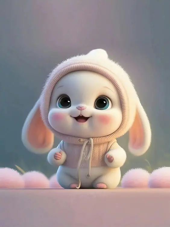 Chú thỏ hoạt hình trong bộ đồ ngủ, ngộ nghĩnh và đáng yêu. Chú thỏ hoạt hình trong bộ đồ ngủ, ngộ nghĩnh và đáng yêu.