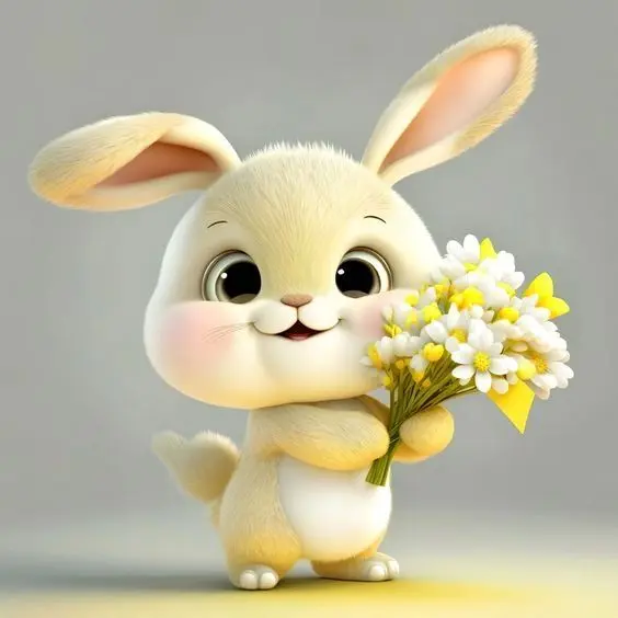 Avatar thỏ hoạt hình cute đang nhảy múa, lan tỏa năng lượng tích cực. Avatar thỏ hoạt hình cute đang nhảy múa, lan tỏa năng lượng tích cực.