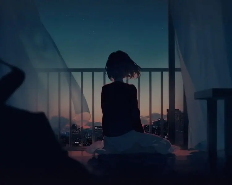 Phong cách u buồn cùng avatar sad girl anime ý nghĩa