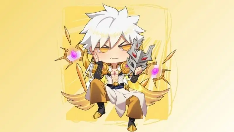 Ảnh Liên Quân chibi Nakroth với ánh sáng ma thuật bao quanh Ảnh Liên Quân chibi Nakroth với ánh sáng ma thuật bao quanh