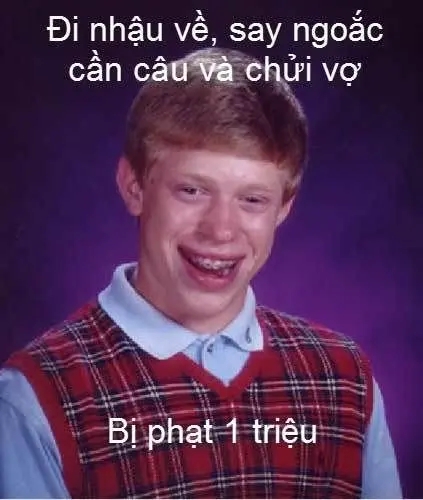 Meme chế bị vợ phạt 