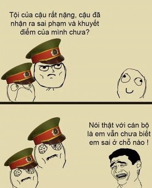 Meme công an độc đáo và hài hước 