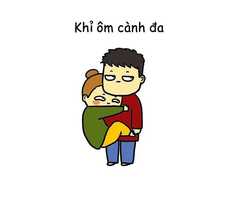 Meme ôm dễ thương cho cặp đôi