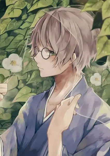 Trai đẹp anime tóc xám khói Trai đẹp anime tóc xám khói