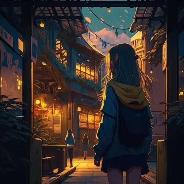Avatar nữ anime chụp từ phía sau, nổi bật phong cách riêng biệt Avatar nữ anime chụp từ phía sau, nổi bật phong cách riêng biệt