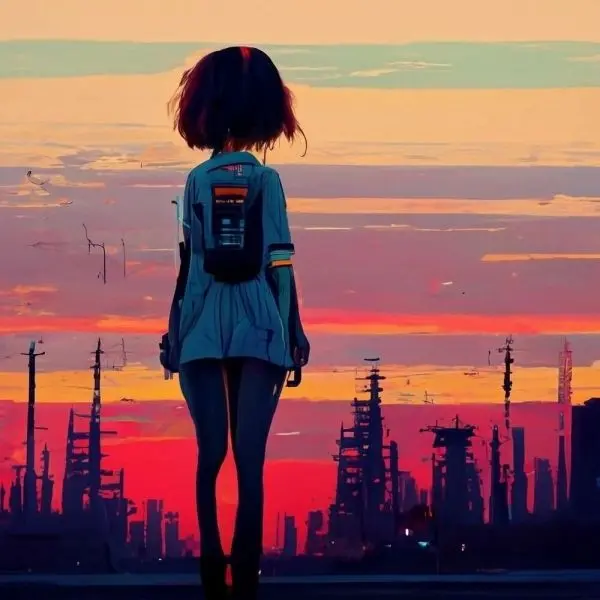 Avatar chụp sau lưng nữ anime, góc nhìn tinh tế và sâu lắng Avatar chụp sau lưng nữ anime, góc nhìn tinh tế và sâu lắng