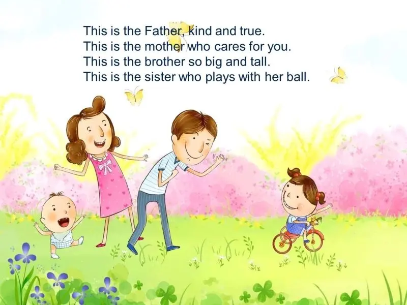 Ảnh chibi hoạt hình gia đình hạnh phúc và những nụ cười ngọt ngào
