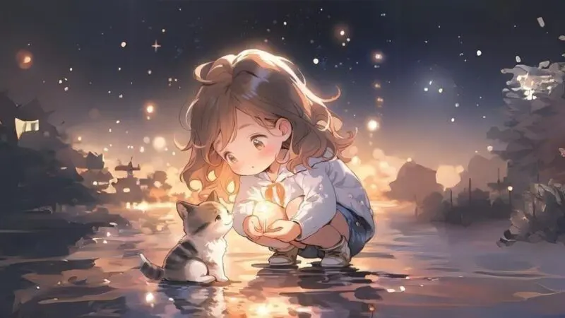 Thoải mái hơn khi làm việc với hình nền chibi cute cho máy tính Thoải mái hơn khi làm việc với hình nền chibi cute cho máy tính