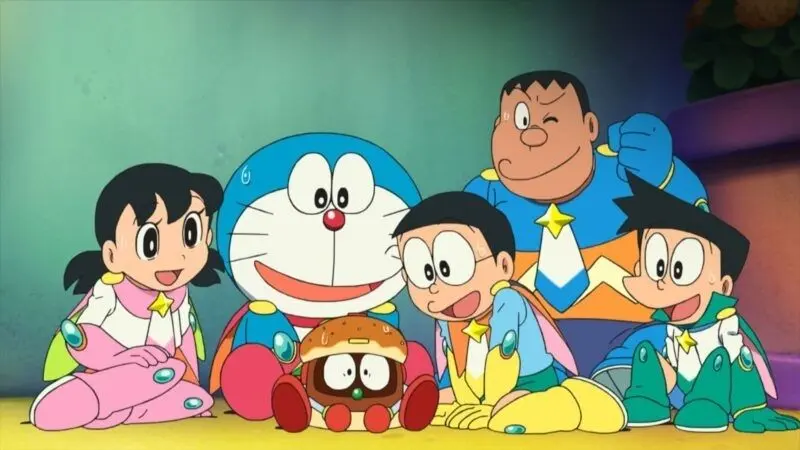 Doraemon cute với biểu cảm ngọt ngào trên màn hình máy tính Doraemon cute với biểu cảm ngọt ngào trên màn hình máy tính