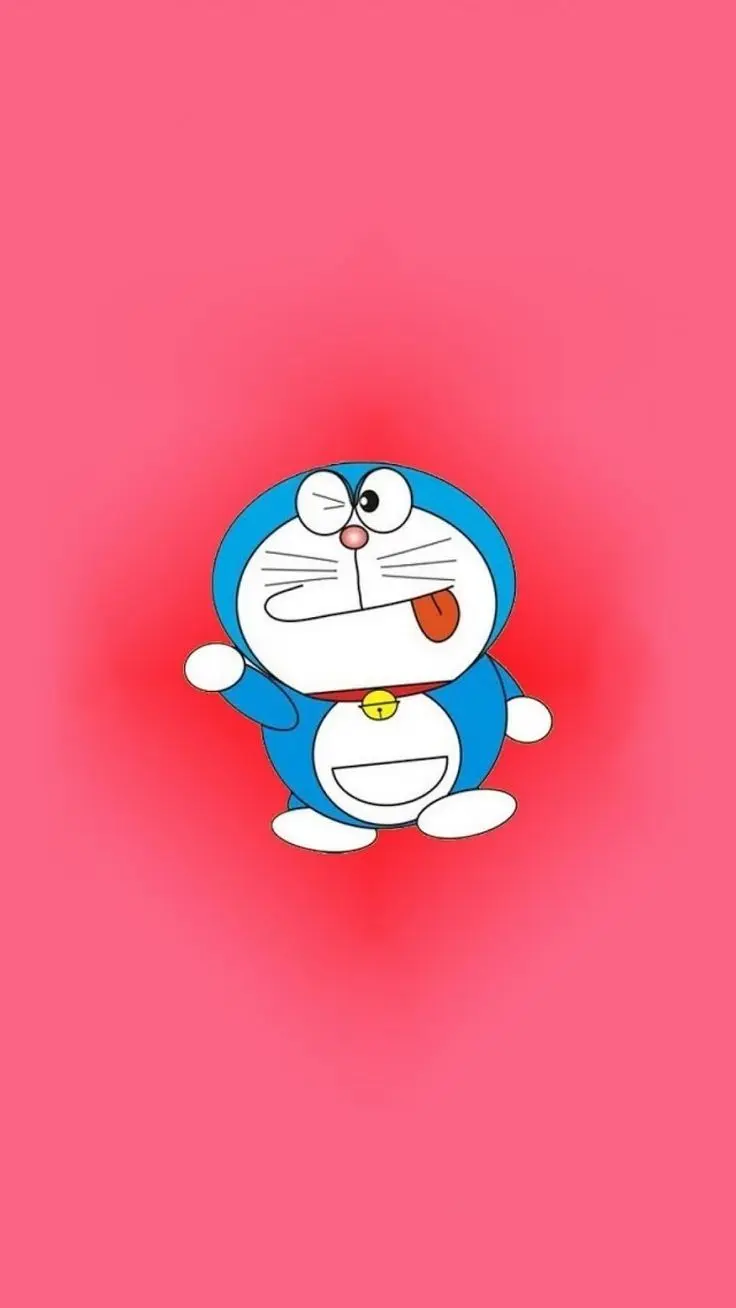 Hình nền Doraemon cute vẽ tay với nền màu pastel Hình nền Doraemon cute vẽ tay với nền màu pastel