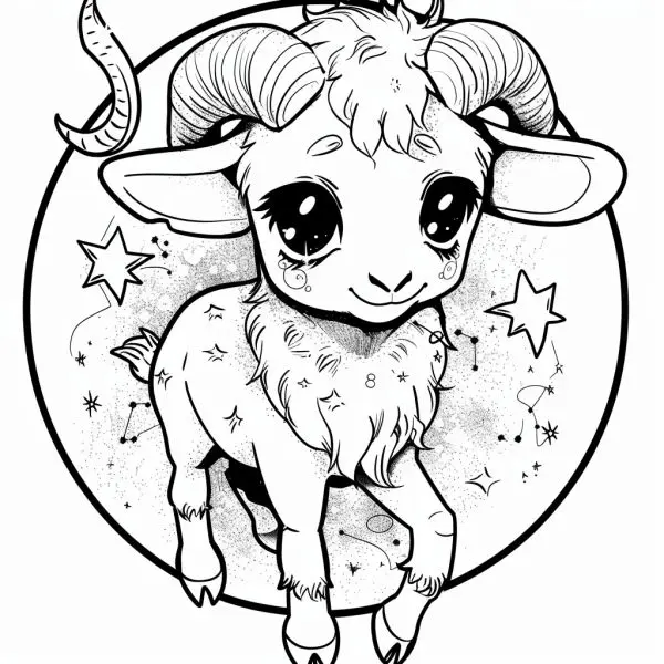 Bé sẽ yêu thích tô màu những bức tranh 12 cung hoàng đạo cute đáng yêu này!
