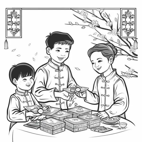 Bộ tranh tô màu bao lì xì vui nhộn dành riêng cho trẻ em Bộ tranh tô màu bao lì xì vui nhộn dành riêng cho trẻ em