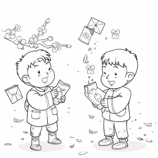 Tết Nguyên Đán càng thêm rực rỡ với tranh tô màu bao lì xì. Tết Nguyên Đán càng thêm rực rỡ với tranh tô màu bao lì xì.