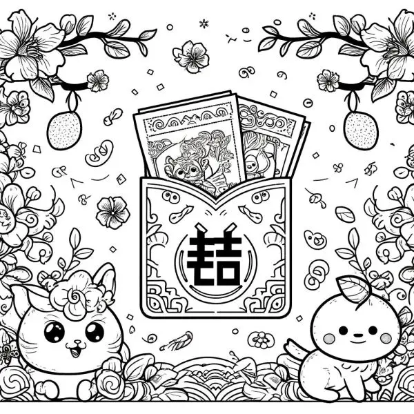 Chọn tranh tô màu bao lì xì Tết, một món quà tinh thần cho gia đình trong năm mới. Chọn tranh tô màu bao lì xì Tết, một món quà tinh thần cho gia đình trong năm mới.
