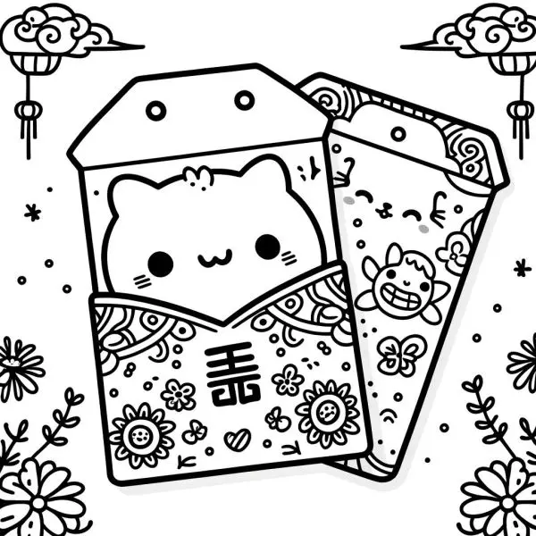 Bé yêu thích tranh tô màu bao lì xì cute? Hãy thử ngay bộ tranh này! Bé yêu thích tranh tô màu bao lì xì cute? Hãy thử ngay bộ tranh này!
