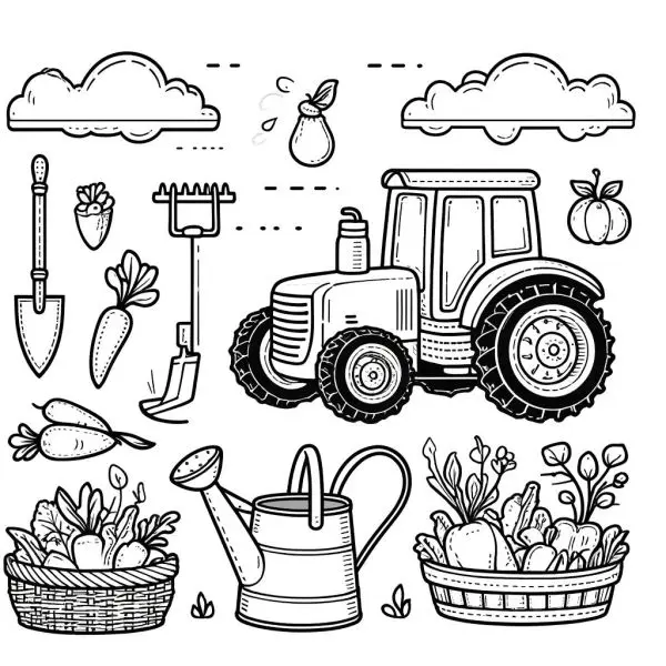 Tranh tô màu chủ đề nông nghiệp cho bé hiểu thêm về nghề nông qua màu sắc. Tranh tô màu chủ đề nông nghiệp cho bé hiểu thêm về nghề nông qua màu sắc.