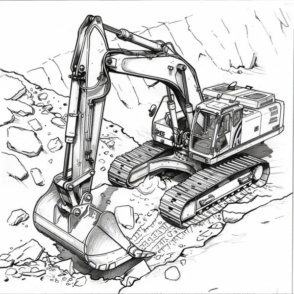 Hãy khoe tác phẩm tô màu máy xúc của bạn để nhận lời khen!