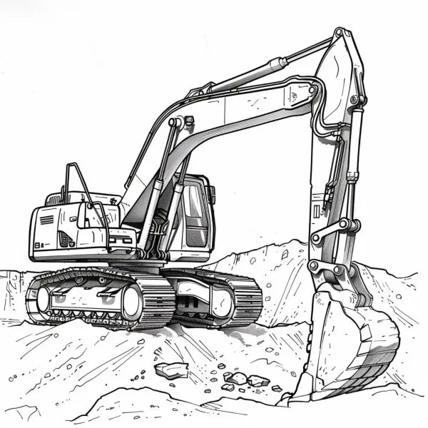 Thử thách bé tô màu máy xúc và tạo nên bức tranh đẹp nhất!