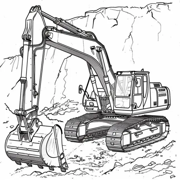 Tô màu máy xúc – lựa chọn hoàn hảo cho ngày cuối tuần của gia đình.