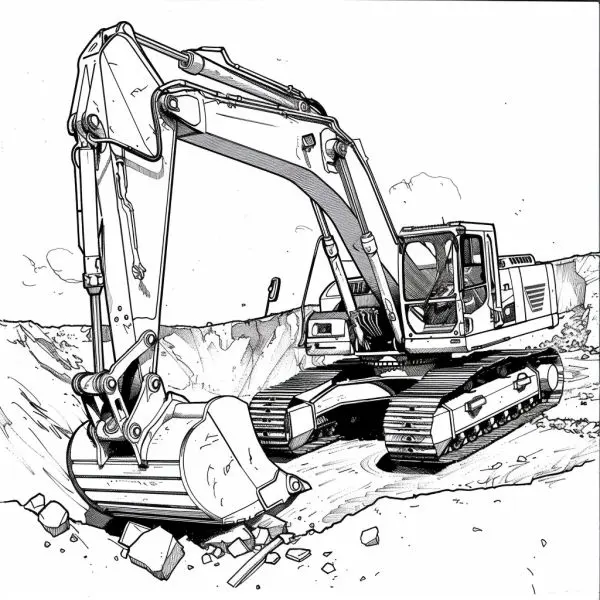 Khám phá và tô màu máy xúc – cách thú vị để gắn kết gia đình.