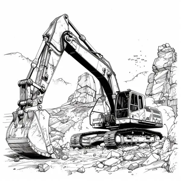 Hãy tô màu máy xúc để tham gia cộng đồng sáng tạo của chúng tôi!