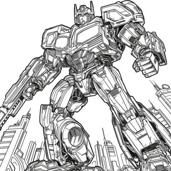 Tranh tô màu Optimus Prime cực ngầu, giúp bé khám phá thế giới robot. Tranh tô màu Optimus Prime cực ngầu, giúp bé khám phá thế giới robot.