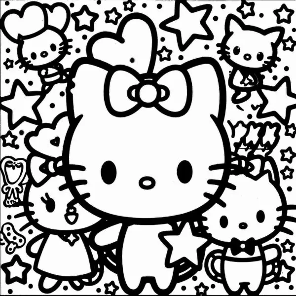 Bé thỏa sức tưởng tượng qua tranh tô màu Sanrio siêu dễ thương. Bé thỏa sức tưởng tượng qua tranh tô màu Sanrio siêu dễ thương.