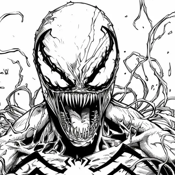 Khám phá Venom mạnh mẽ qua tranh tô màu dễ thương và ngầu lòi. Khám phá Venom mạnh mẽ qua tranh tô màu dễ thương và ngầu lòi.