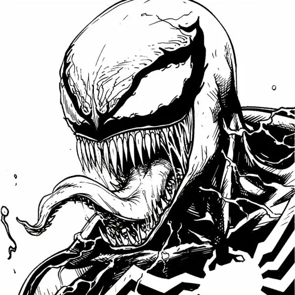 Venom trong tranh tô màu sinh động – Bé thỏa sức tô theo ý thích! Venom trong tranh tô màu sinh động – Bé thỏa sức tô theo ý thích!